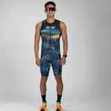 MEN'S LTD TRI AERO SLVS FZ RACESUIT - CLUB ALOHA