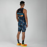 MEN'S LTD TRI AERO SLVS FZ RACESUIT - CLUB ALOHA