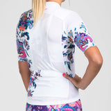 WOMEN'S LTD CYCLE AERO JERSEY WITH EXPOSED ZIPPER - UTOPIA WHITE