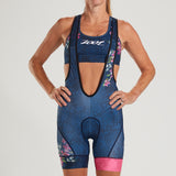 WOMEN CUSTOM CYCLE BIB (ROAR COLLECTION) - BLUE ROAR