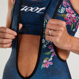 WOMEN CUSTOM CYCLE BIB (ROAR COLLECTION) - BLUE ROAR