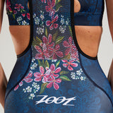 WOMEN CUSTOM CYCLE BIB (ROAR COLLECTION) - BLUE ROAR